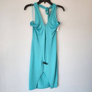 Area Stars Cutout Twist Back Dress